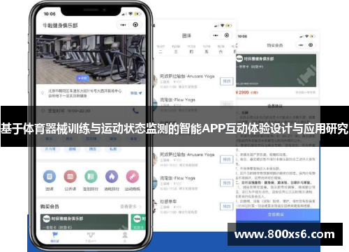 基于体育器械训练与运动状态监测的智能APP互动体验设计与应用研究